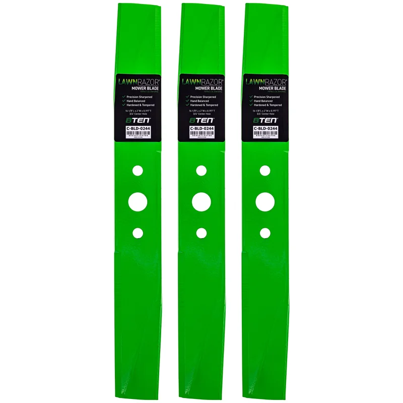 LawnRAZOR Medium Lift Blade For Murray 1716696ASM 1727774ASM 1704856ASM | 3-PACK