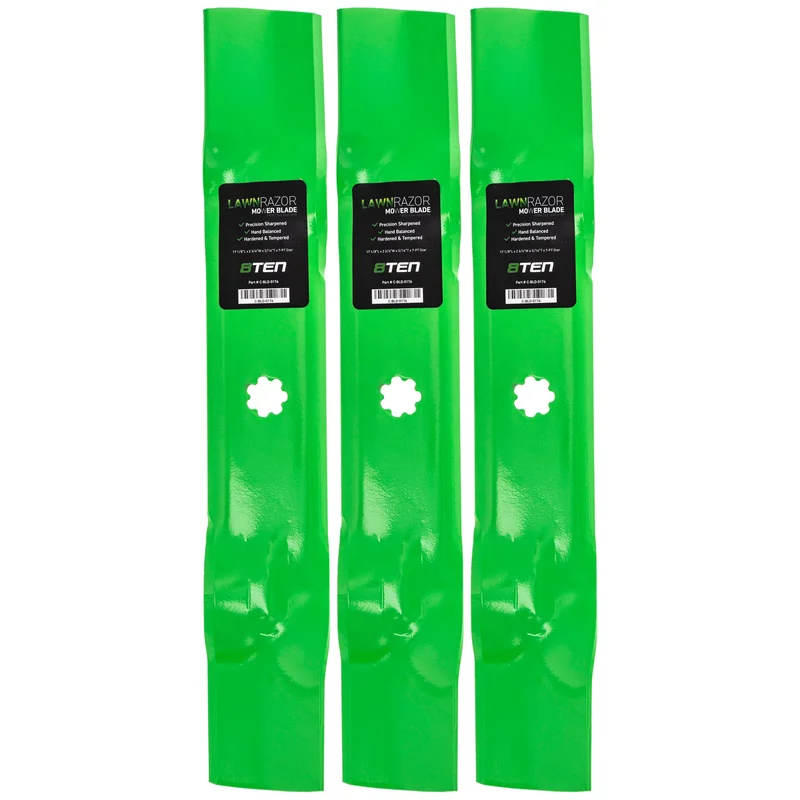 LawnRAZOR Mulching Blade For John Deere GY20852 GX21784 AM141035 AM137757 | 3-PACK