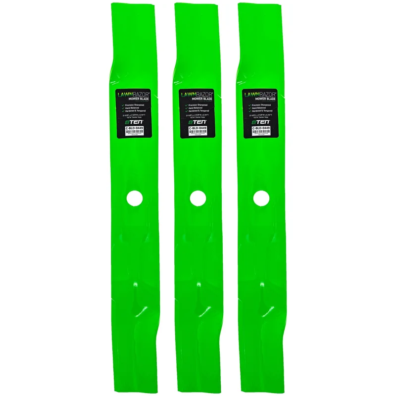 LawnRAZOR Mulching Blade For John Deere M158112 | 3-PACK