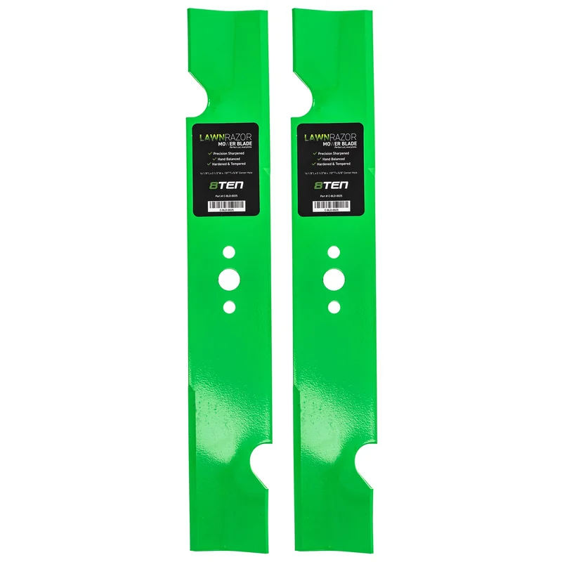 LawnRAZOR Notched High Lift Blade For Gravely Ariens Great Dane 1520843 20843 1520843S 100340 | 2-PACK