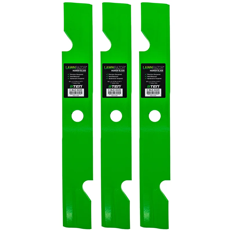 LawnRAZOR Notched High Lift Blade For Toro 103-6402 103-6402-S 109-6873 | 3-PACK