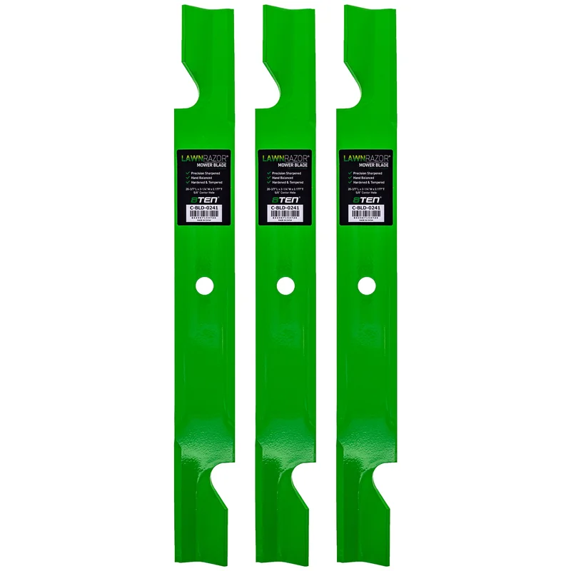 LawnRAZOR Notched High Lift Blade For Toro 115-9649-03 | 3-PACK