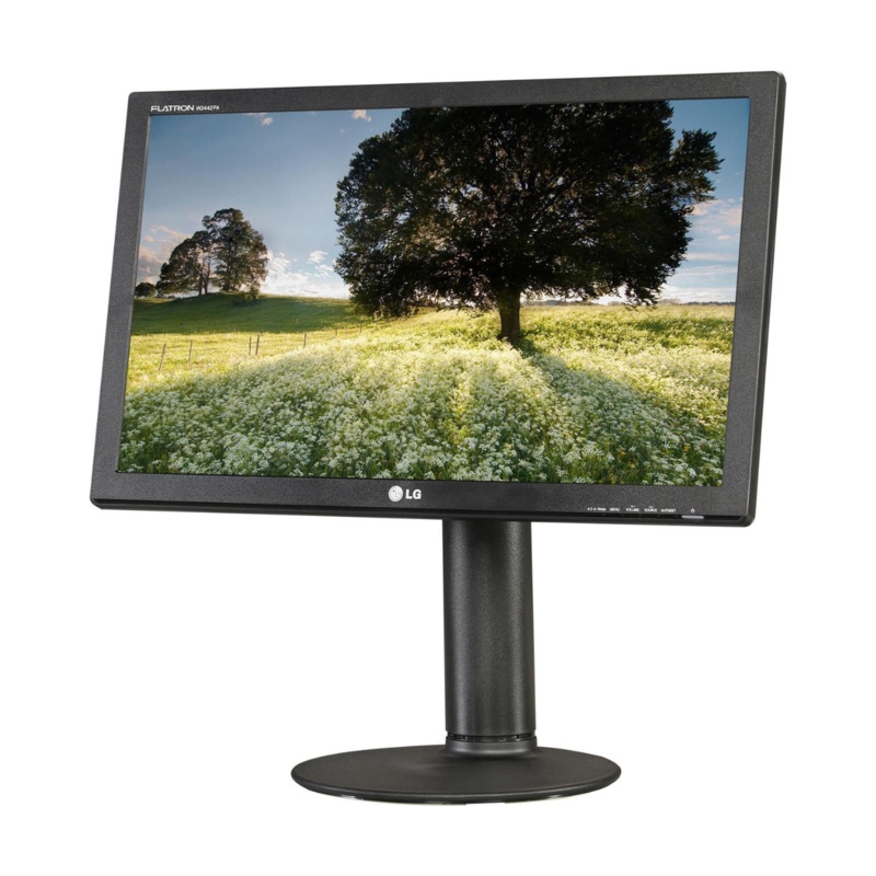 LG W2442PA-BF Black 24" HDMI Widescreen LCD Monitor 300 cd/m2 10000:1 Built-in Speakers
