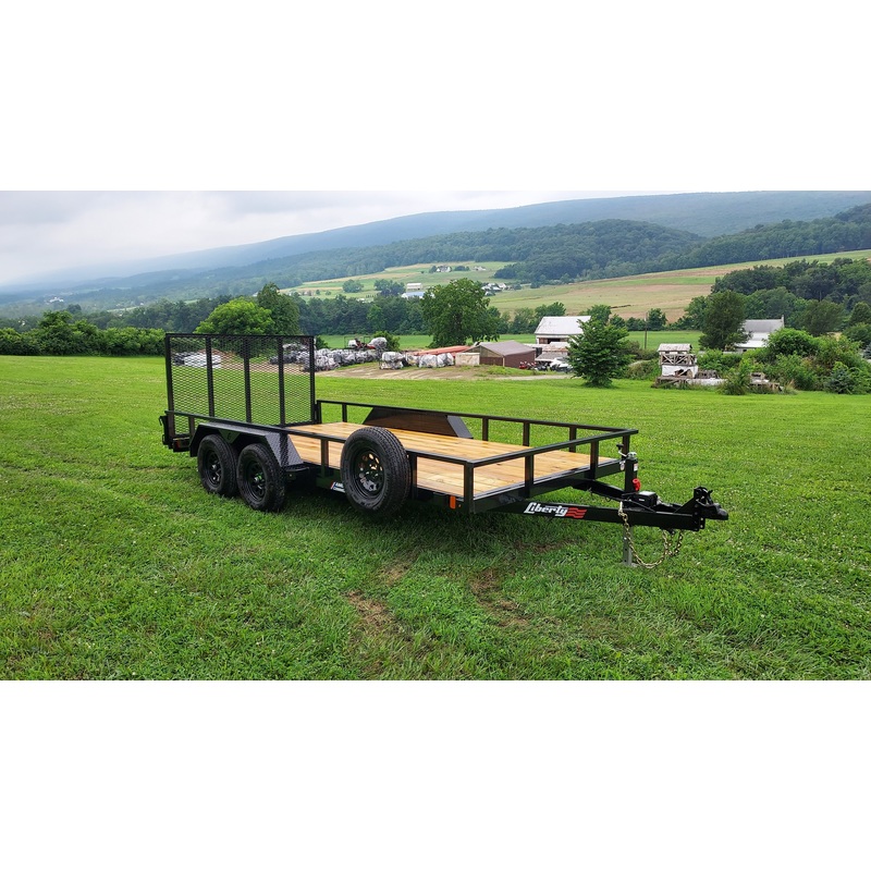 LIBERTY 83×14’+2′ DOVETAIL 7K Utility Trailer