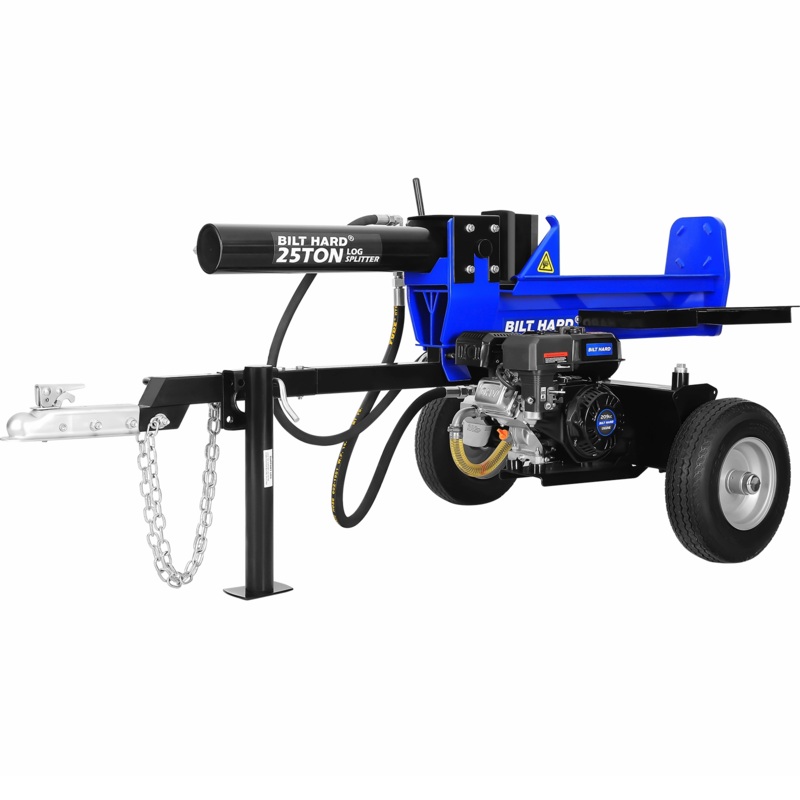 LOG-X Series 25-Ton Full Beam Gas Log Splitter: 7hp 209cc OHV Engine, 23" Stroke