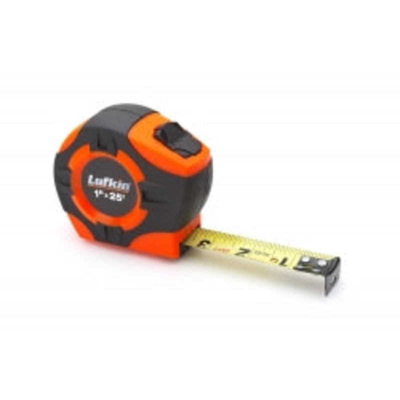 Lufkin 25ft Pocket Tape Measure w/Dual Graduations (Tenths, Inches) | PHV1425DN