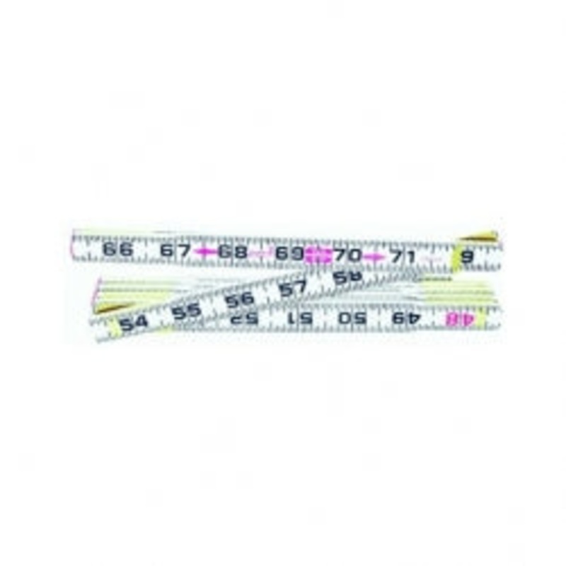 Lufkin 6ft Red End Wood Folding Ruler (Inches) | 182-066FN