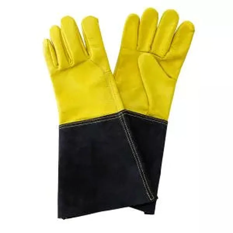 Luxury Leather Gauntlet Gloves – Mens Large