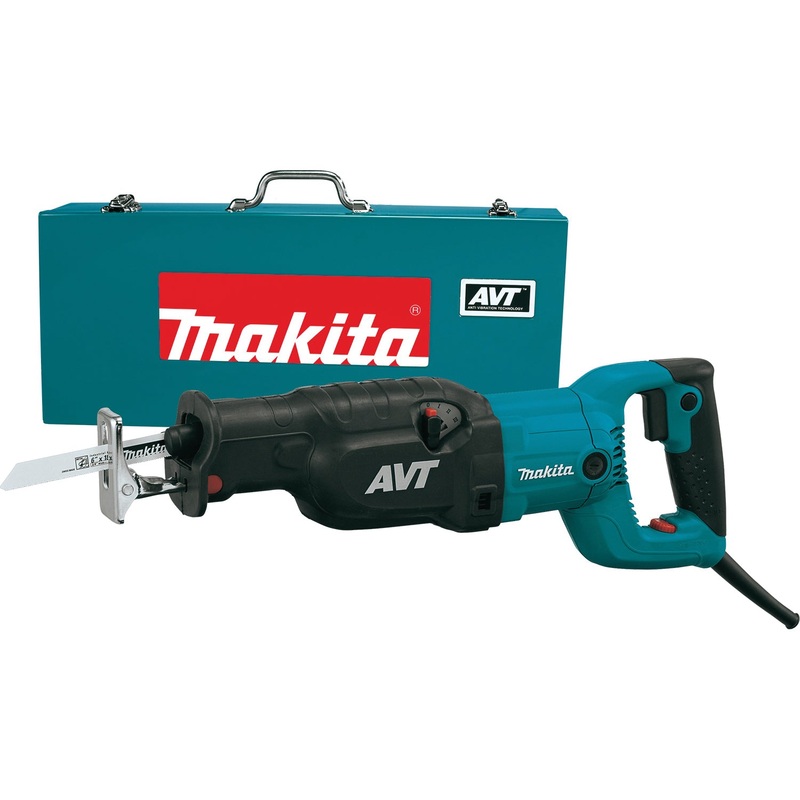 Makita JR3070CT Reciprocating Saw, Tool/Kit: Tool, 1-1/4 in L Stroke, 120 V, 0 to 2800 spm Speed, 19-1/8 in OAL