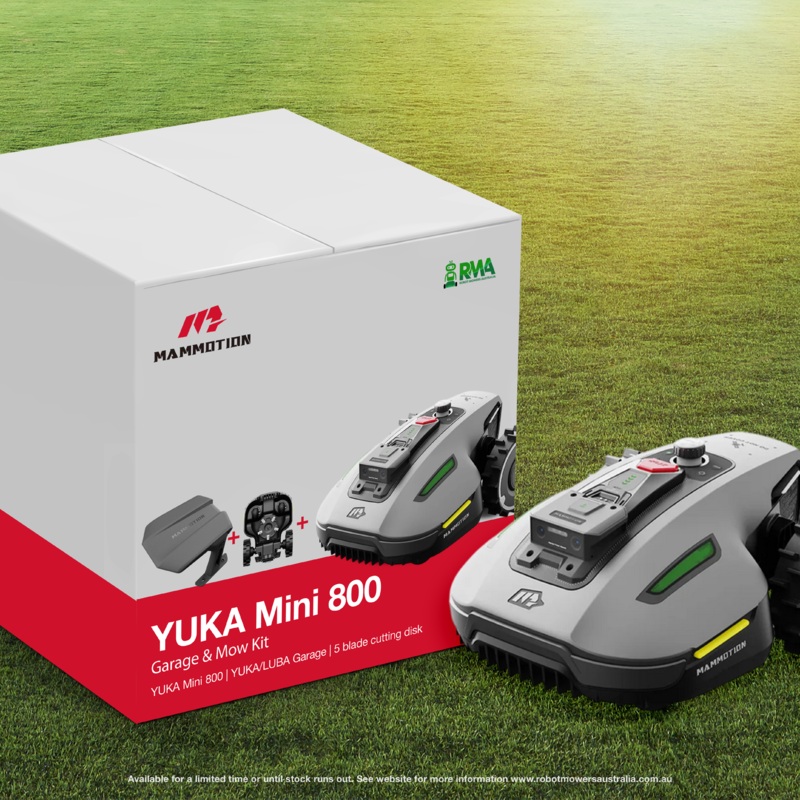 Mammotion YUKA Mini 800 Garage & Mow Kit