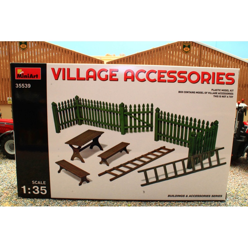 MIA3559 Miniart 1:35 Scale Village Accessories Kit