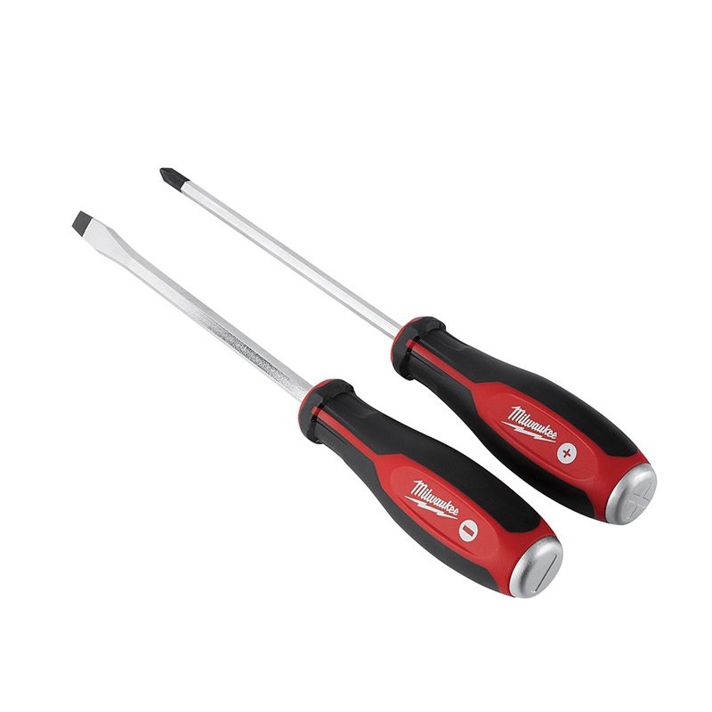 Milwaukee 48-22 Series 48-22-2702 Demolition Screwdriver Set, Phillips, Slotted Point, #6, 5/16 in Point, ESD-Unsafe