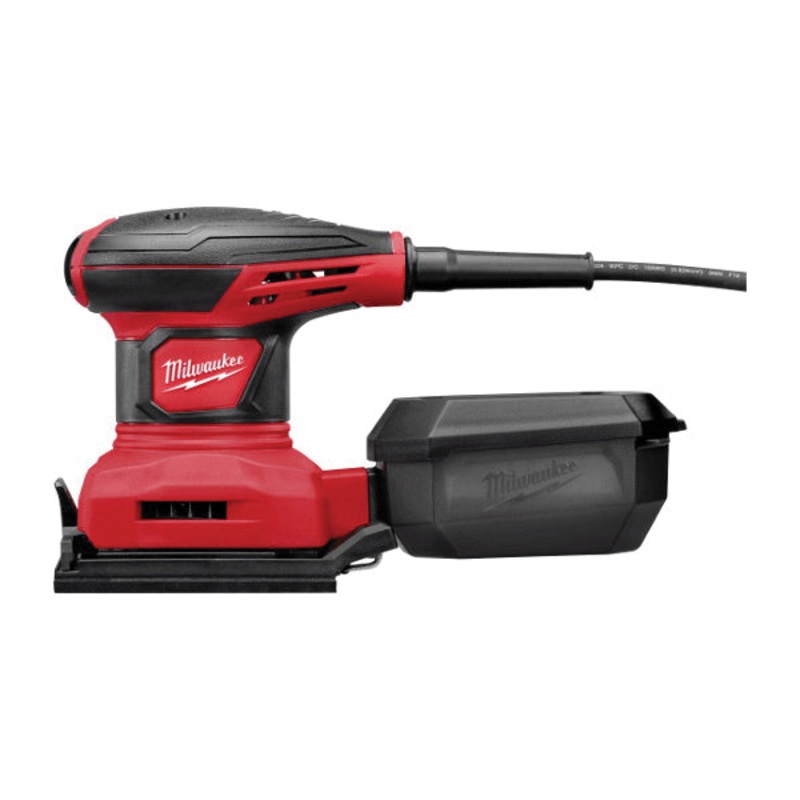Milwaukee 6033-21 Sheet Palm Sander, Tool/Kit: Tool, 4-1/4 x 4 in Pad, 14000 opm Orbits per Minute, 120 VAC
