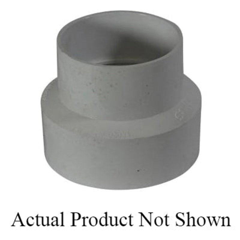 NDS 4P07 Reducing Coupling, 3 in Hub x 4 in Hub, PVC, Red