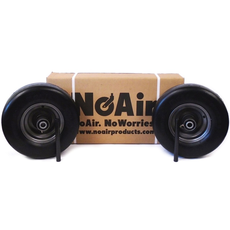 NoAir (2) Flat Free Tire Assemblies 13×6.50-6 Fits Gravely PT 100 07101110