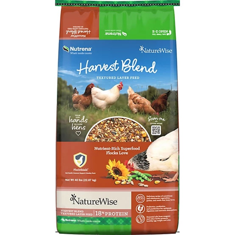 Nutrena Nature Wise Harvest Blend Egg Layer Textured Feed #91540