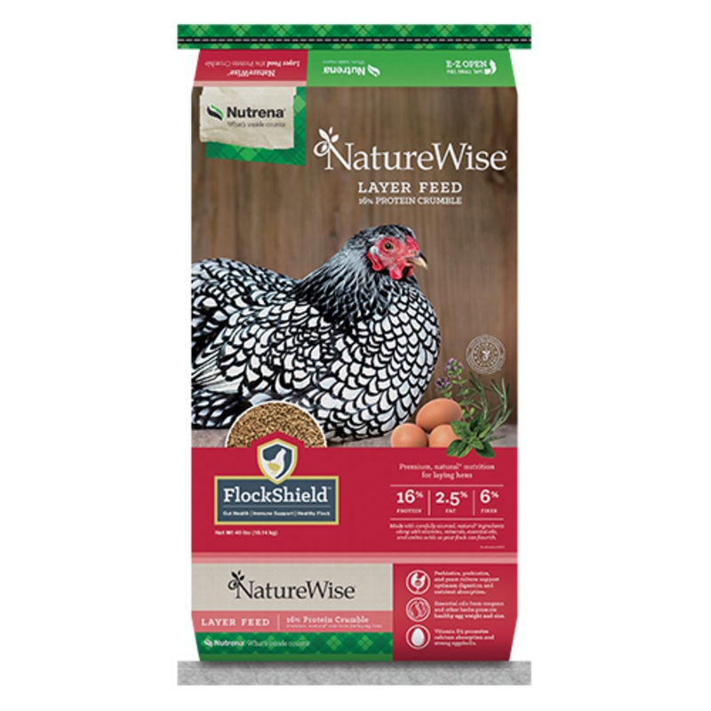 Nutrena NatureWise Layer Chicken Feed with 16% Crumbles, 50 lb., 91590