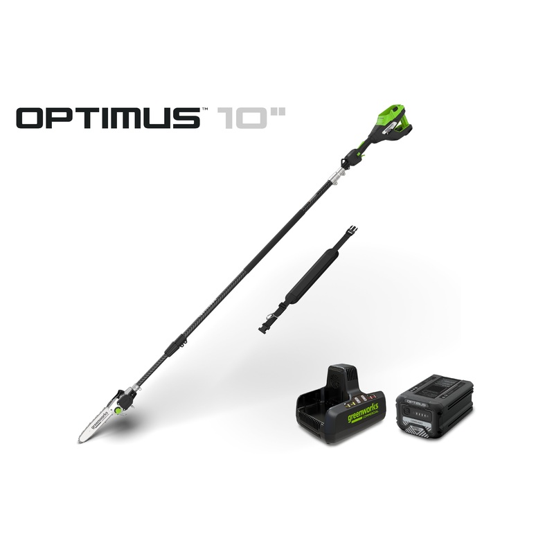 OPTIMUS 82V 10 Polesaw with Carbon Fiber Shaft with CORE300 Battery and Charger | OPS300T-C3DP