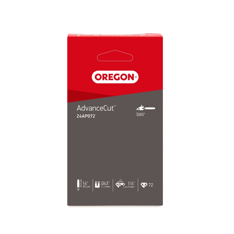 OREGON AdvanceCut 24AP Chainsaw Chain – 1/4in Low Profile .043in 72 Links