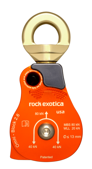 Rock Exotica Omni-Block Swivel Pulley 2.6"