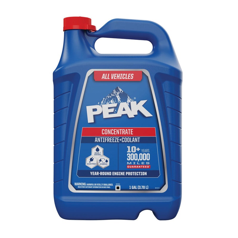 PEAK PKP0B3 Anti-Freeze and Coolant, 1 gal, Bottle, Yellow