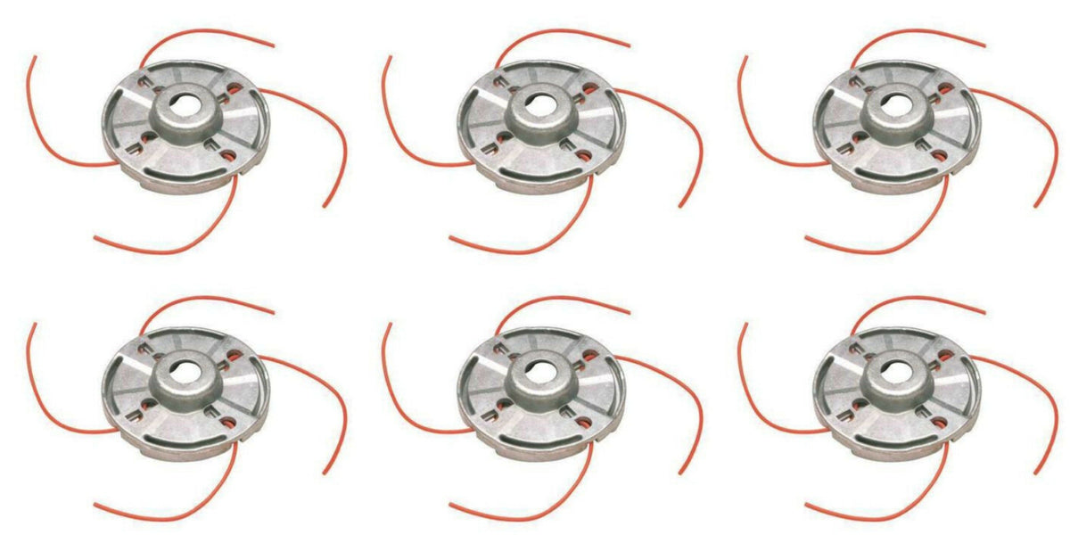Heavy-Duty Fixed Line Head -- HIGH TORQUE (6 Pack)