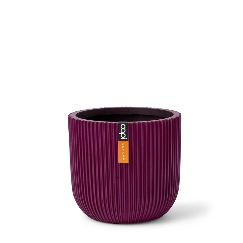 Planter ball Groove 17 x 15 purple