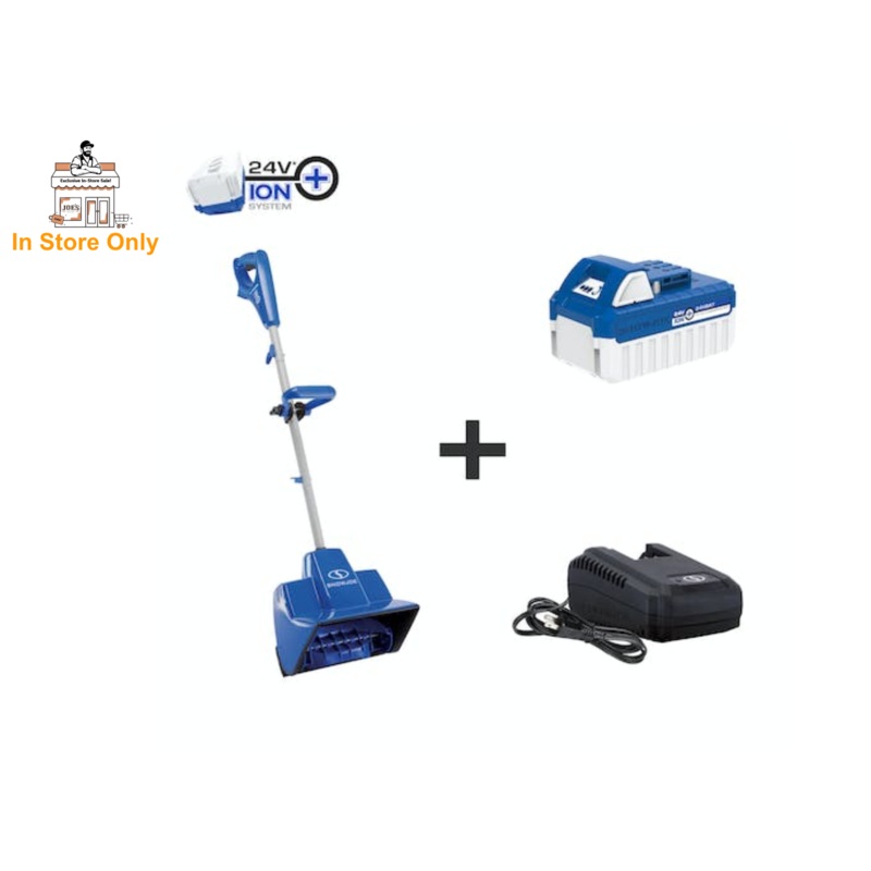 Restored Snow Joe 24V-SS11 24-Volt* IONMAX Cordless Snow Shovel Kit | In-Store Exclusive | 11-Inch | 4.0-Ah Battery & Charger (Refurbished)