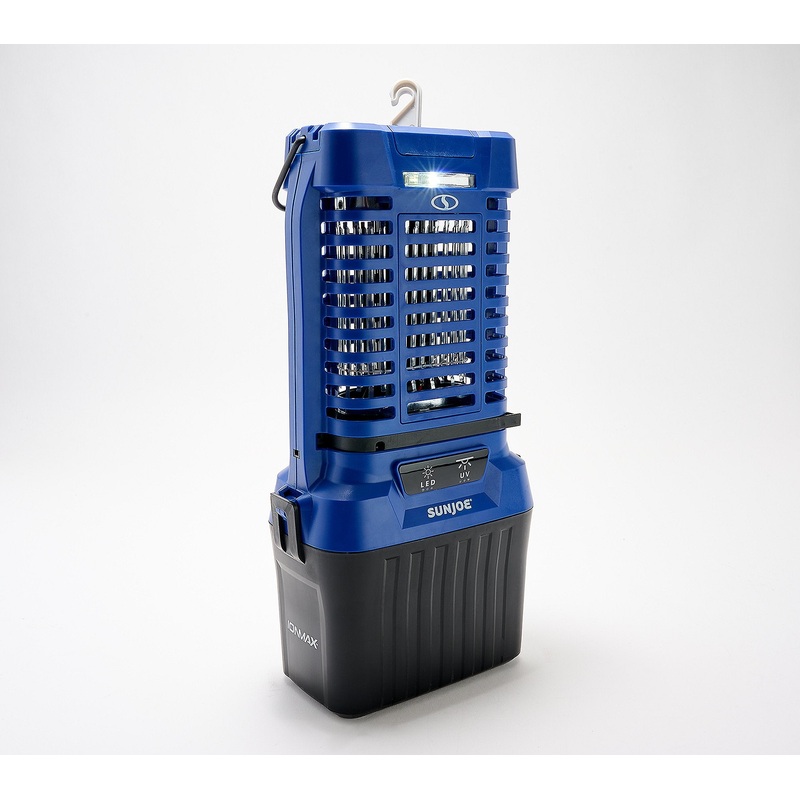 Restored Sun Joe Portable 24V Battery Operated Bug Zapper | Blue (Refurbished)