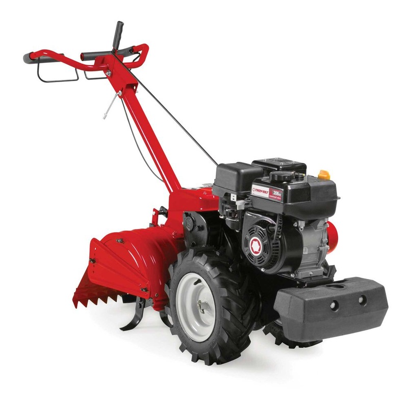 Restored Troy-Bilt Mustang Dual-Direction Rear Tine Tiller |208cc Engine | 18 Tilling Width | Forward & Counter Rotating Tilling Options