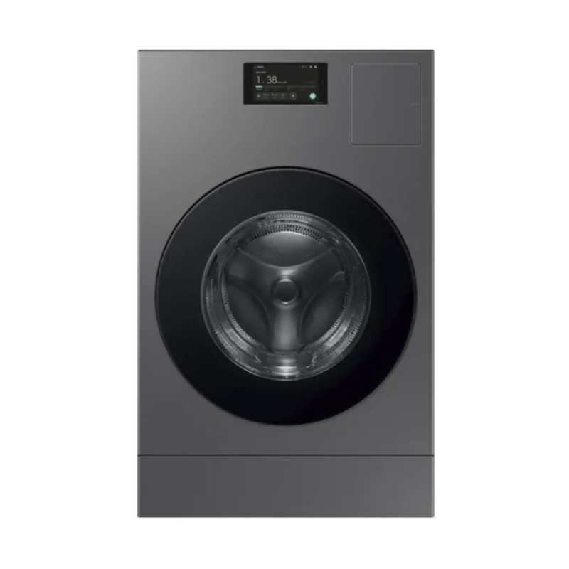Samsung - Bespoke AI Laundry Combo 5.3 Cu. Ft. All-in-One Washer with Super Speed and Ventless Heat Pump Electric Dryer - Dark Steel - WD53DBA900HZA1 (1MYH53AX704855A)