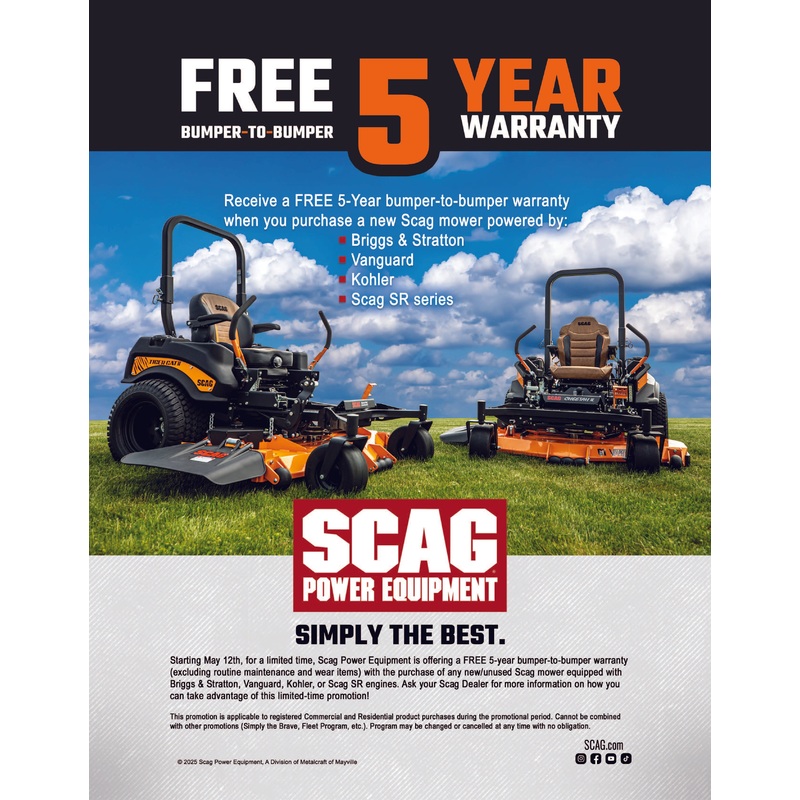 SCAG STTII72V-38CHEFI TURF TIGER II