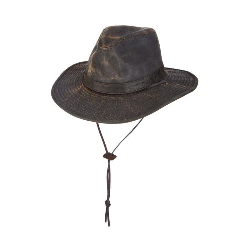 SCALA MC128 Series MC128-BRN Hinterlands Safari Hat, M, L, XL, Cotton Outer, Brown