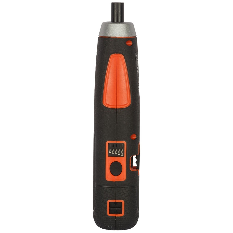 Screwdriver Straight Smart Push & Start 4V Black and Decker