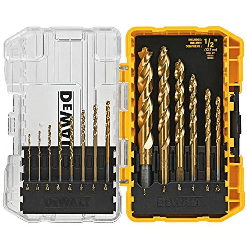 SET 14 PC BARRENA TITANIUM P. POINT DEWALT