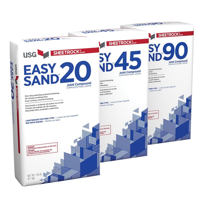 SHEETROCK 384025 Joint Compound, Powder, Natural, Odorless, 95 to 120 min Curing, 3 lb, Bag