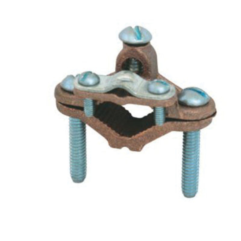 Sigma 41409 Ground Clamp, 1/2 to 1 in Pipe, 1/2 to 1 in Rod, 8 to 4 AWG Conductor, Copper Alloy