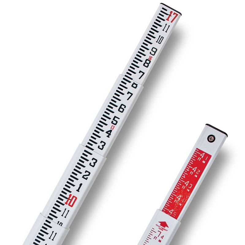 SitePro 17 ft Surveyors Fiberglass Leveling Rod (SPR) (Inches) | 11-SPR17-C