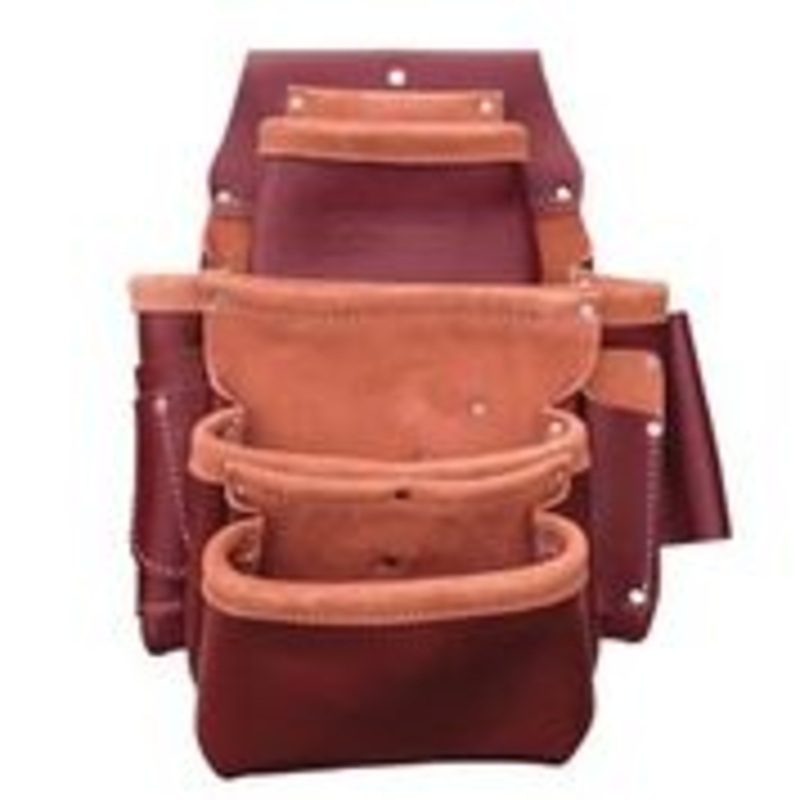 SitePro 4-Pouch Professional Leather Fastener Bag | 51-15062