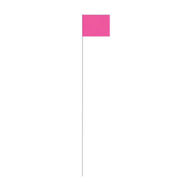 SitePro 4x5x21 inch Glo-Pink Stake Flags | 19-F4521-GP