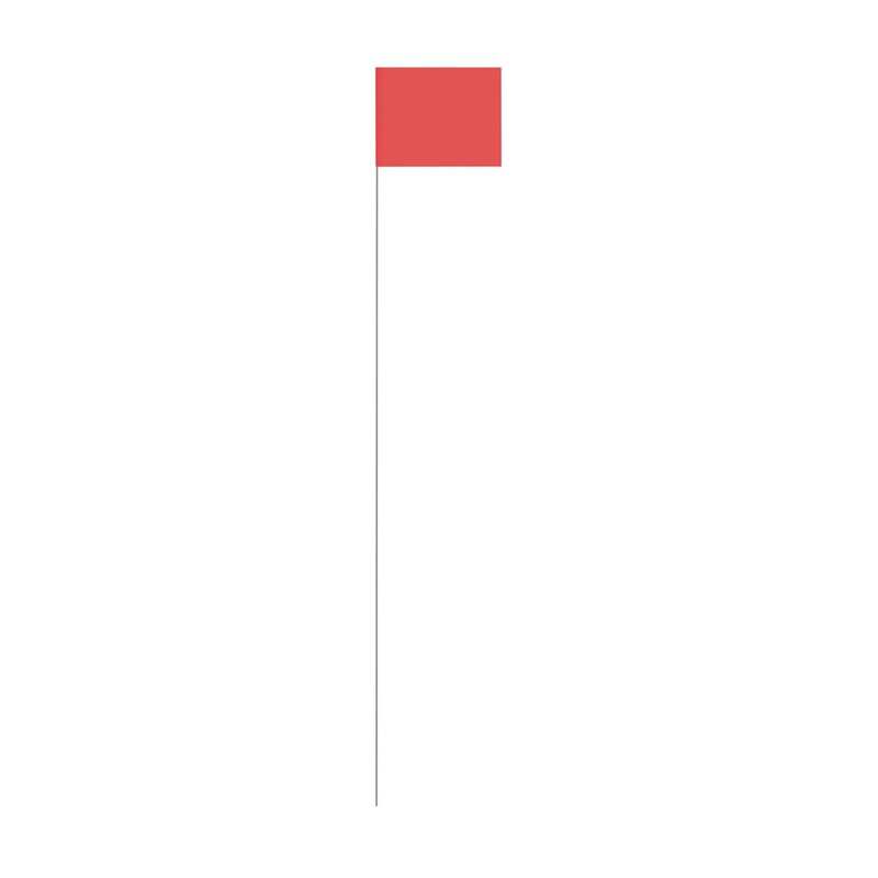 SitePro 4x5x21 inch Red Stake Flags | 19-F4521-R