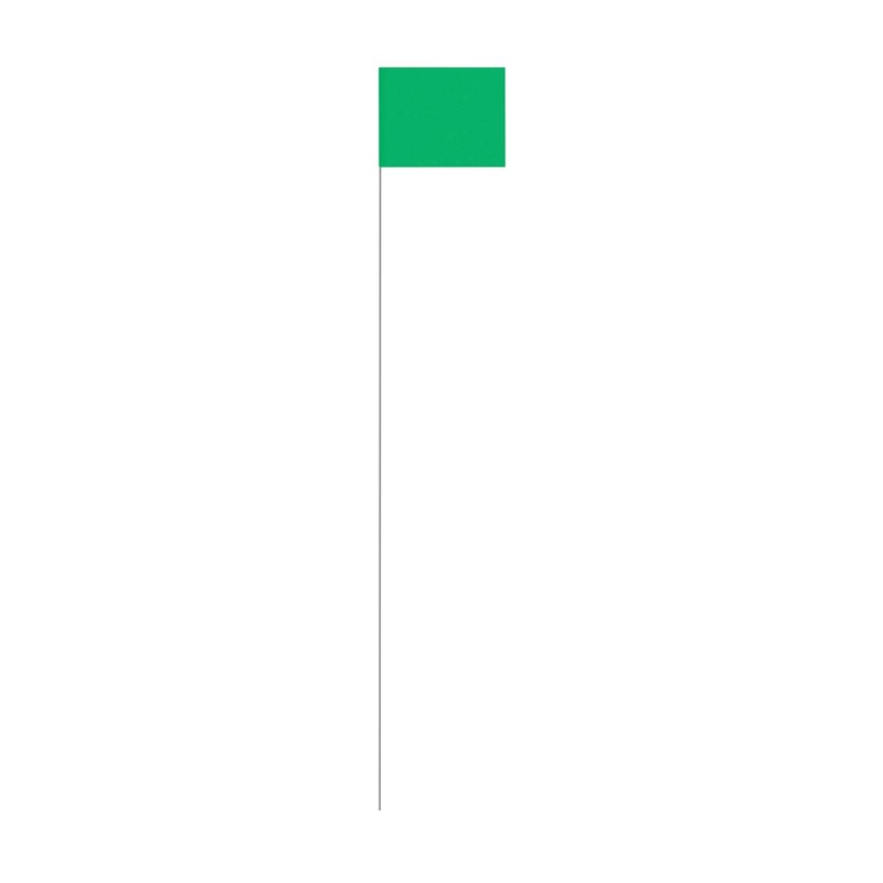 SitePro 4x5x30 inch Green Salamander Stake Flags | 19-F4530-G