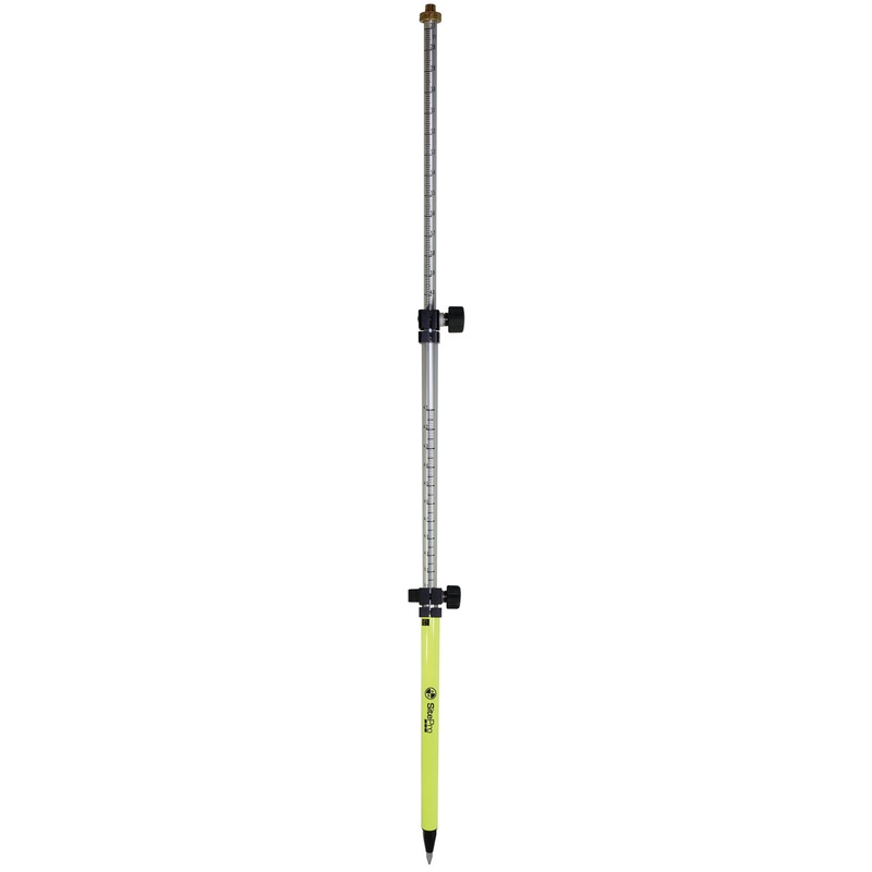 SitePro 5.1ft Mini Prism Pole w/Twist Lock (Tenths/Metric) (Fluorescent Yellow) | 07-4705-TMA-FY