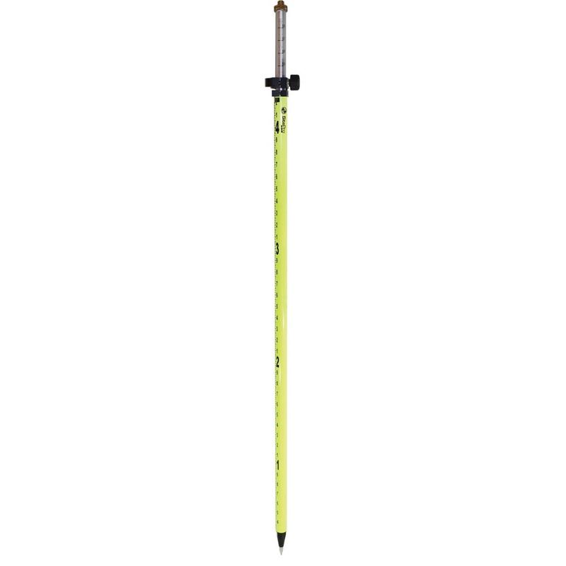 SitePro 8ft Prism Pole w/Twist Lock (Tenths/Metric) (Fluorescent Yellow) | 07-4708-TMA-FY