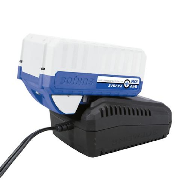 Snow Joe + Sun Joe 24V-4AMP | 24-Volt iON+ Bundle | W/ 4.0-Ah Battery and Quick Charger (Open Box)