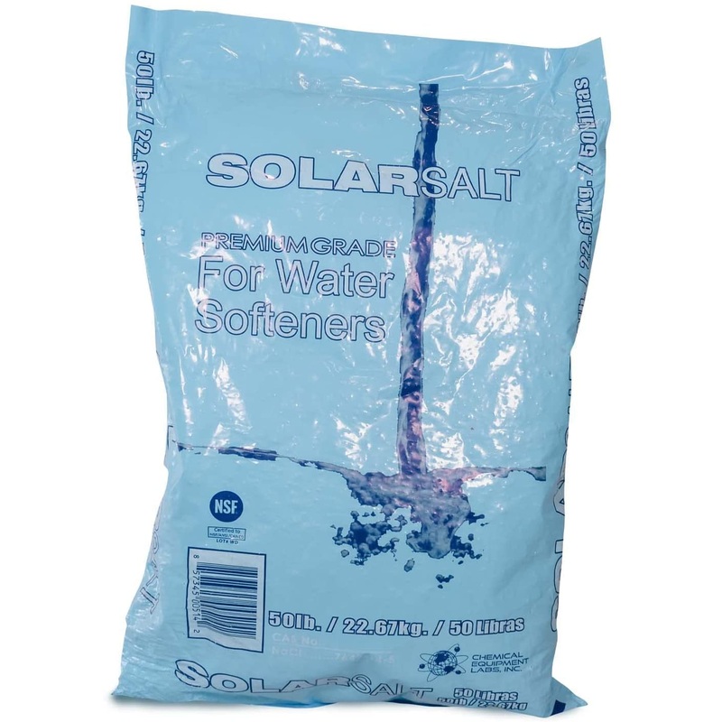 Solar Salt, Premium Grade for Water Softeners. 50 Pound Bag