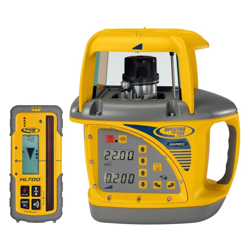 Spectra GL720 Dual Grade Laser w/ HL700 Laser Receiver