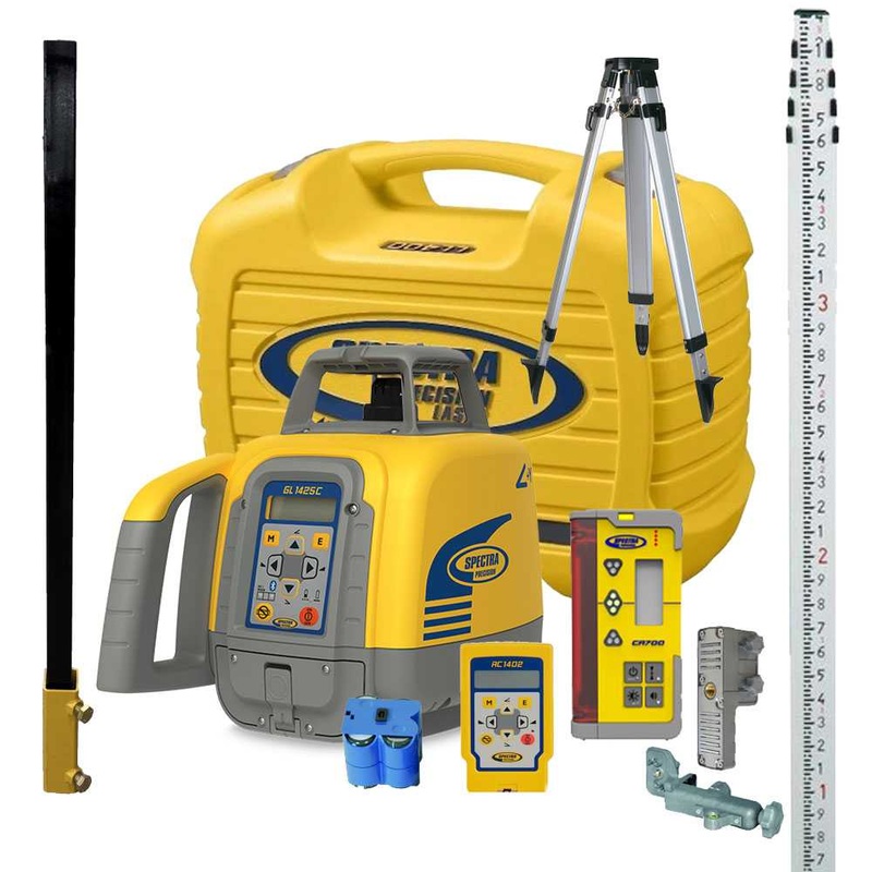 Spectra Skid Steer Premium Grade Control Package w/GL1425C Grade Laser, CR700 Receiver and Tripod | GL1425C-SS3