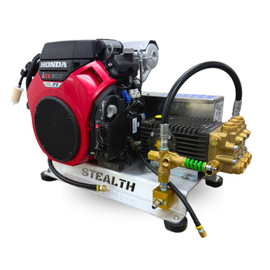 Stealth 10.2 GPM 3500 PSI Belt-Drive Pressure Washer Skid w/ Electric Start Honda iGX800 & General Pump TSF2221