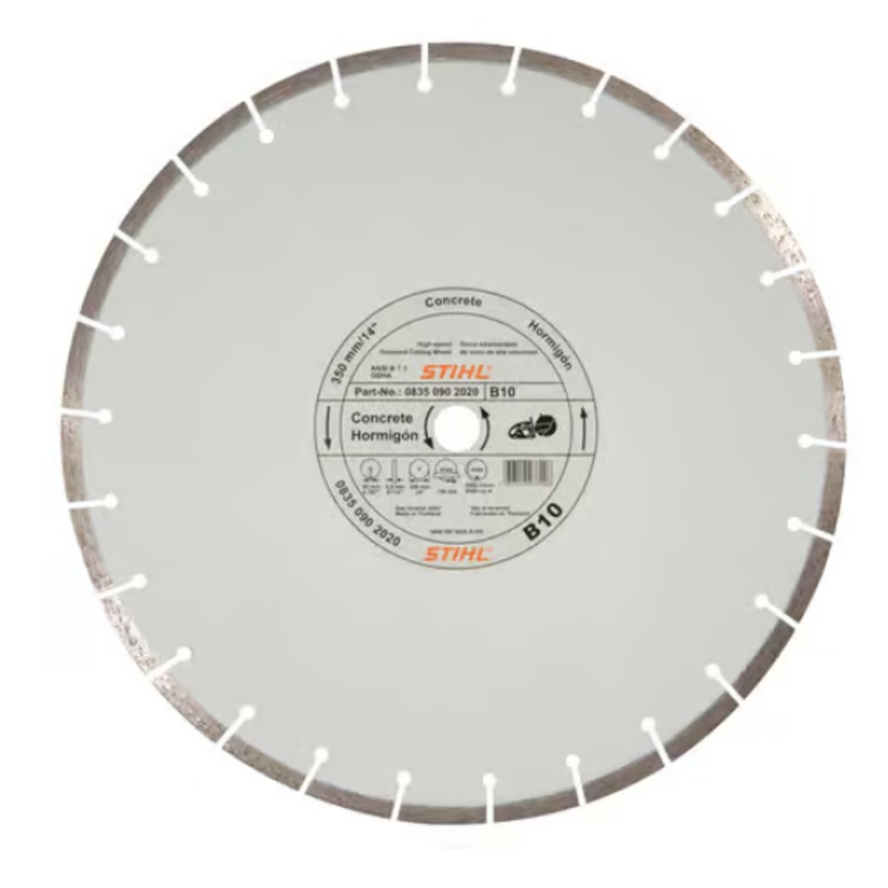 STIHL 14" B20 Abrasive Cut-Off Wheel 20mm Arbor, Improved Quality Model# 0835 090 8054